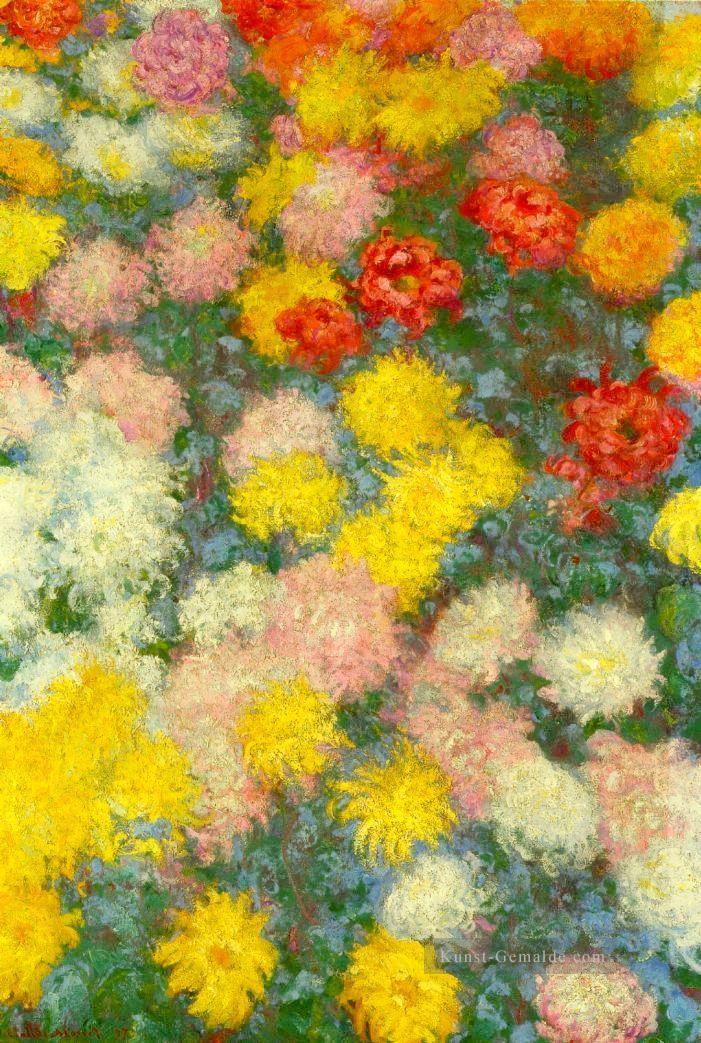 Chrysanthemen III Claude Monet impressionistische Blumen Ölgemälde